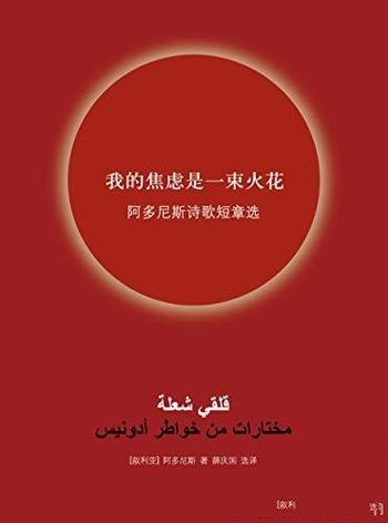 《我的焦虑是一束火花》阿多尼斯/阿多尼斯诗歌短章选集