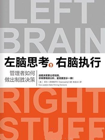 《左脑思考,右脑执行》罗森维/大数据时代成功决策启示
