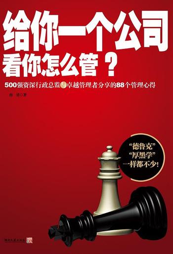 《给你一个公司,看你怎么管》