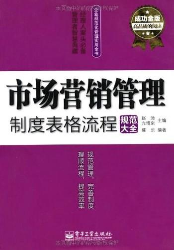 《市场营销管理制度表格流程规范大全》
