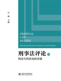 《刑事法评论 45:刑法与刑诉法的交错》-江溯