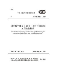 《GB.T 51281-2018 同步数字体系(SDH)光纤传输系统工程验收标准》-中国通信建设集团有限公司