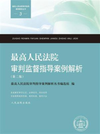 《最高人民法院审判监督指导案例解析(第二版)》-最高人民法院审判指导案例解析丛书编选组