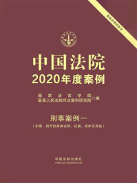 《中国法院2020年度案例·刑事案例一(犯罪、刑罚的具体运用、证据、程序及其他)》-国家法官学院