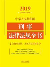 《中华人民共和国刑事法律法规全书(含典型案例、立案及量刑标准)(2019年版)》-中国法制出版社